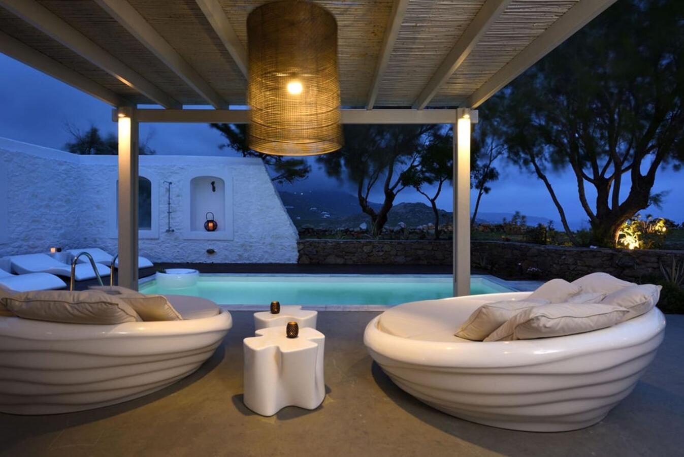 Villa Dafni 4Bed With Pool In Kalafatis Spilia Mykonos Town Eksteriør bilde