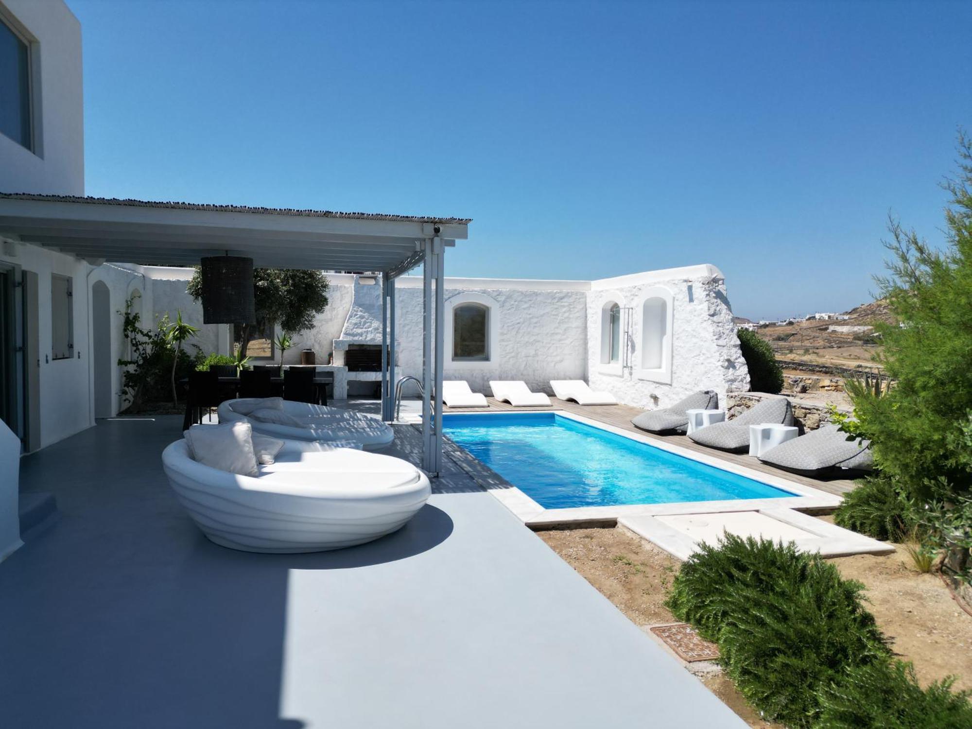 Villa Dafni 4Bed With Pool In Kalafatis Spilia Mykonos Town Eksteriør bilde